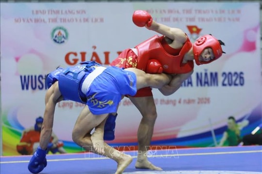 Hà Nội giành giải nhất toàn đoàn Giải vô địch Wushu quốc gia 2026