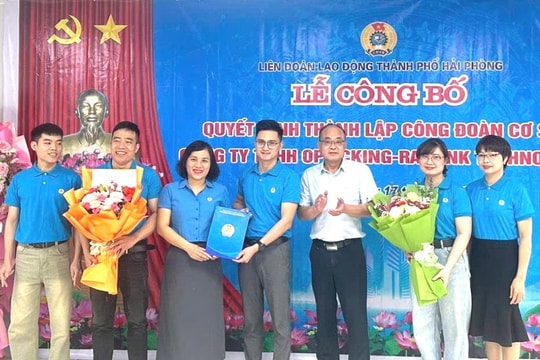 Thành lập Công đoàn cơ sở mới tại doanh nghiệp sản xuất thiết bị quang học