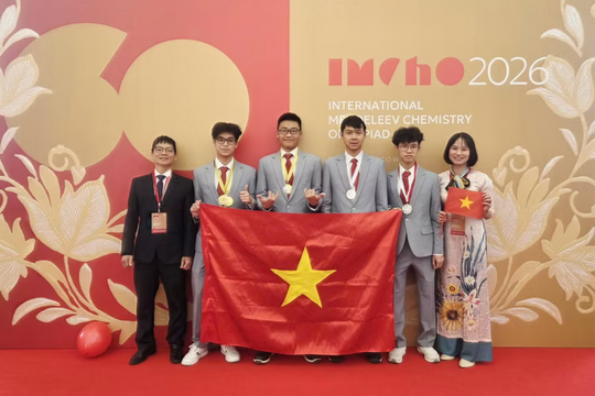 Học sinh Việt Nam giành huy chương tại Kỳ thi Olympic Hóa học quốc tế Mendeleev