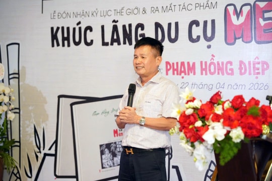 Tác giả Phạm Hồng Điệp nhận kỷ lục thế giới và ra mắt hai cuốn sách