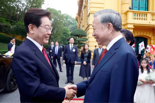 Tổng Bí thư, Chủ tịch nước Tô Lâm chủ trì Lễ đón chính thức Tổng thống Hàn Quốc