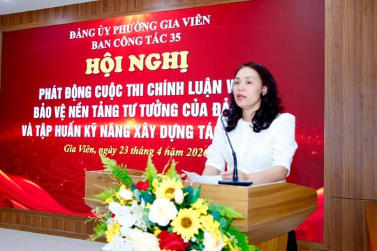 Phường Gia Viên phát động thi chính luận bảo vệ nền tảng tư tưởng của Đảng