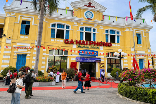 Tăng chuyến tàu Hải Phòng - Hà Nội dịp nghỉ lễ