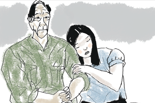 Bố con Nhung