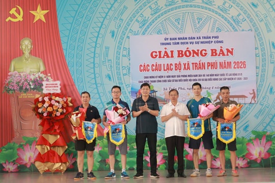 Xã Trần Phú tổ chức giải thể thao chào mừng các ngày lễ lớn