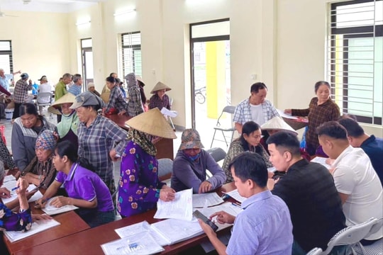Quyết Thắng đưa hành chính công lưu động về thôn phục vụ người dân