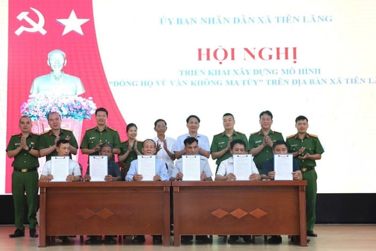 Ra mắt mô hình 'Dòng họ Vũ Văn không ma tuý' ở xã Tiên Lãng