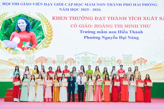 268 giáo viên mầm non đạt danh hiệu dạy giỏi thành phố Hải Phòng