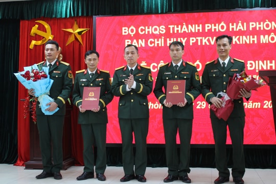 Hải Phòng thành lập đơn vị dân quân thường trực ở 10 xã, phường