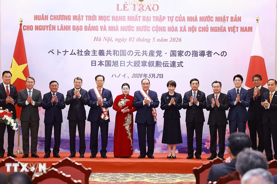 Nhật Bản trao Huân chương Mặt trời mọc tặng nguyên lãnh đạo Đảng, Nhà nước Việt Nam
