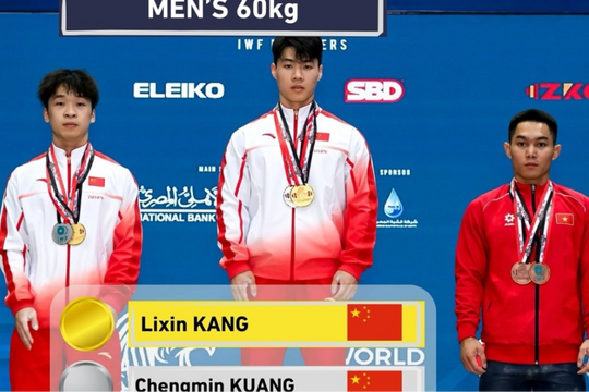 Lực sĩ trẻ Việt Nam giành 3 huy chương tại giải cử tạ thế giới