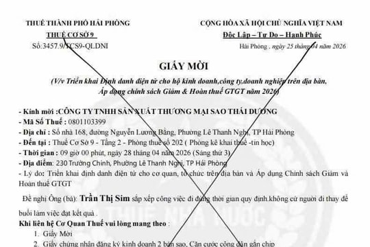 Cảnh báo mạo danh cán bộ thuế để lừa đảo