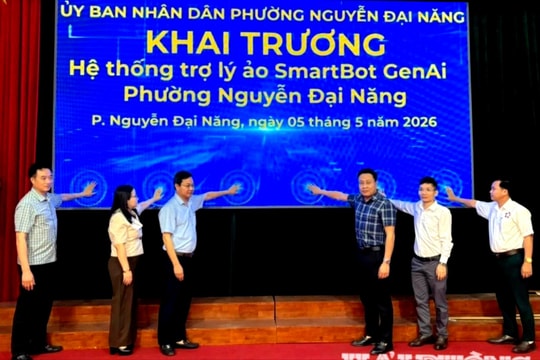 Phường Nguyễn Đại Năng ra mắt trợ lý ảo GenAI phục vụ người dân