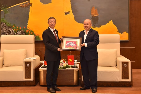 Hai Phong Chairman Do Thanh Trung welcomes international guests to Red Flamboyant Festival