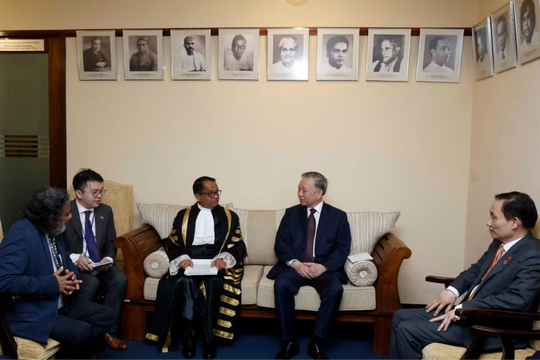 Tổng Bí thư, Chủ tịch nước Tô Lâm hội kiến Chủ tịch Quốc hội Sri Lanka