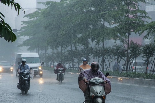 Bắc Bộ tiếp tục có mưa rào và dông rải rác