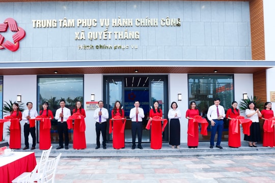 Khánh thành Trung tâm Phục vụ hành chính công xã Quyết Thắng
