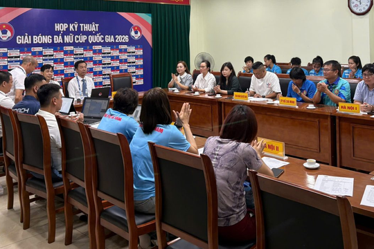 Sẵn sàng cho ngày khai mạc Giải bóng đá nữ Cúp Quốc gia 2026
