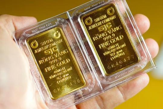 Giá vàng trong nước giảm về ngưỡng 165 triệu đồng