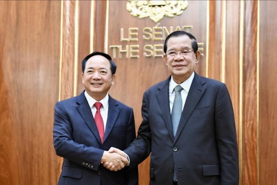 Trưởng Ban Tuyên giáo và Dân vận Trung ương Trịnh Văn Quyết thăm Campuchia