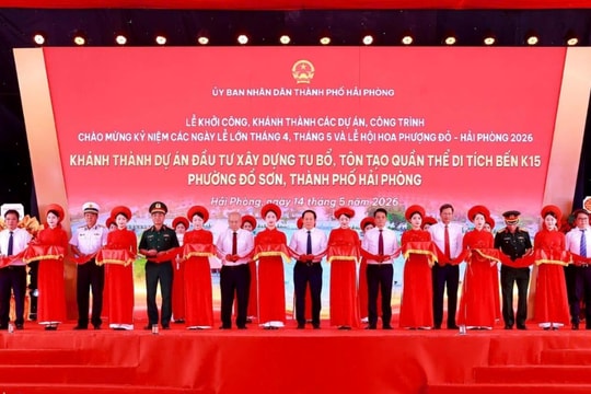 Phó Thủ tướng Lê Tiến Châu dự lễ khánh thành dự án tu bổ, tôn tạo quần thể di tích Bến K15