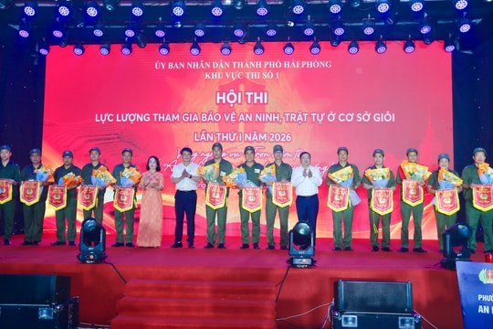 13 đội dự Hội thi bảo vệ an ninh trật tự cơ sở tại Hải Phòng