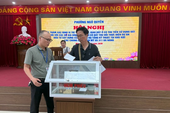 36 hộ chung cư cũ Vạn Mỹ và 311 Đà Nẵng bốc thăm tái định cư