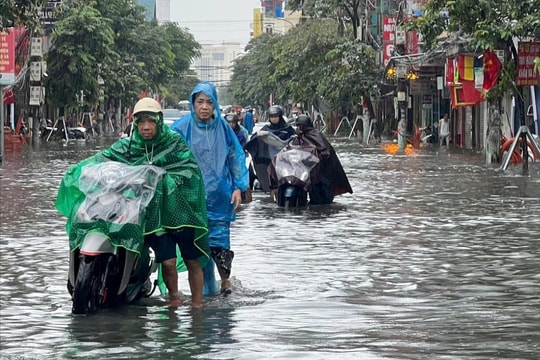 Hải Phòng tiếp tục có mưa lớn, nhiều nơi lượng mưa vượt 80 mm