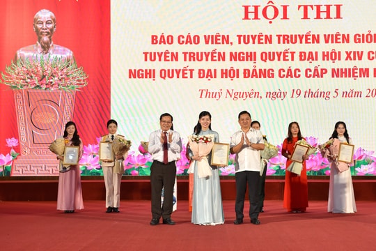 Sôi nổi hội thi báo cáo viên, tuyên truyền viên giỏi phường Thủy Nguyên