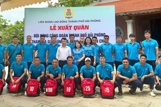 Đội bóng Công đoàn Hải Phòng tham dự Giải bóng đá công nhân, viên chức Việt Nam 2026