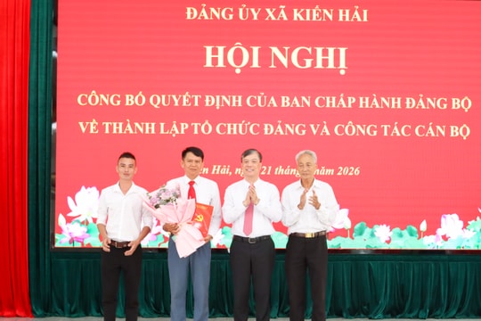 Thành lập, nâng cấp tổ chức Đảng trực thuộc Đảng uỷ xã Kiến Hải
