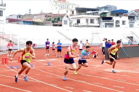 Khoảng 150 vận động viên tranh tài môn Điền kinh Đại hội Thể dục thể thao Hải Phòng