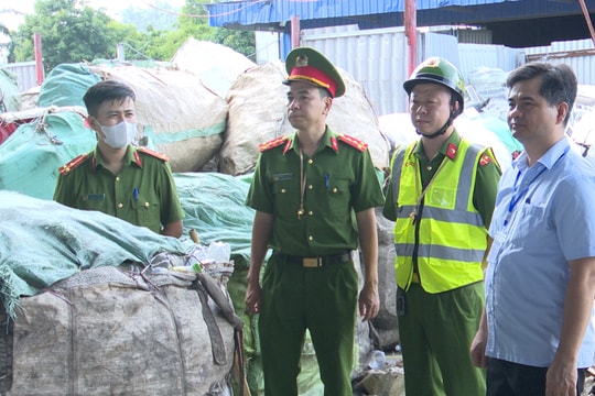 Kiểm tra đồng loạt các điểm thu mua phế liệu ở Phù Liễn