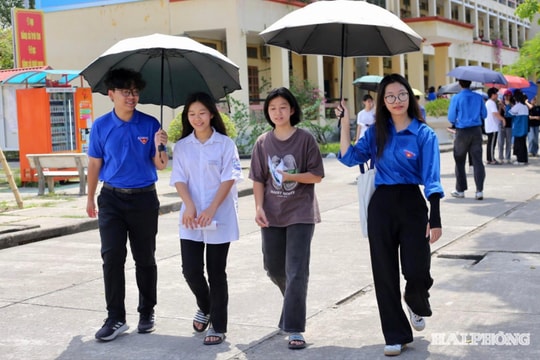 5.489 thanh niên tiếp sức kỳ thi vào lớp 10 tại Hải Phòng