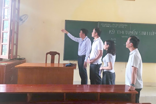 Thành lập 5 đoàn kiểm tra, trực thi vào lớp 10 THPT