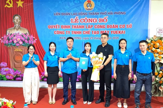 Vượt chỉ tiêu phát triển đoàn viên, công đoàn cơ sở tại khu công nghiệp