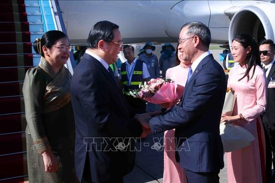 Thủ tướng Lào bắt đầu thăm chính thức Việt Nam và dự AFF 2026