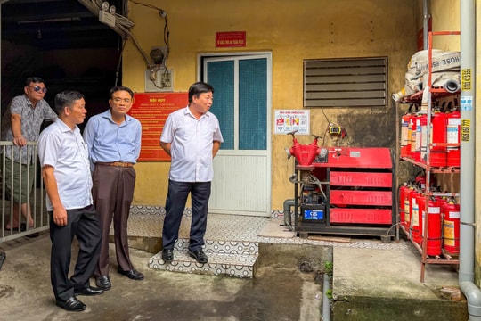 Bảo đảm an toàn phòng cháy, chữa cháy tại chợ An Dương