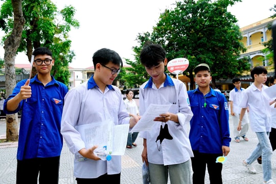Hoàn thành môn thi đầu tiên kỳ thi THPT năm 2026