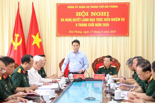 Xây dựng lực lượng vũ trang Hải Phòng vững mạnh, 'mẫu mực, tiêu biểu'