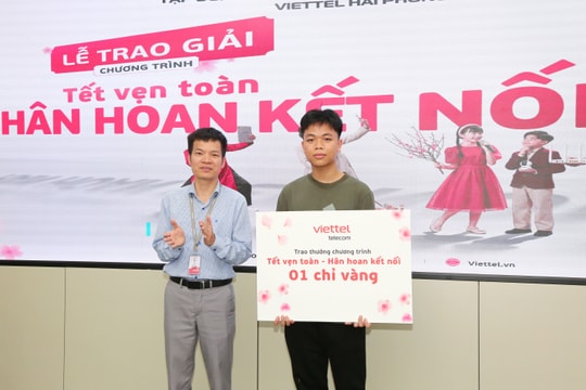 14 khách hàng Viettel tại Hải Phòng trúng thưởng vàng 9999