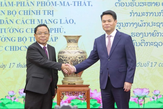 Bí thư Thành ủy Lê Ngọc Châu tiếp xã giao Phó Thủ tướng Lào