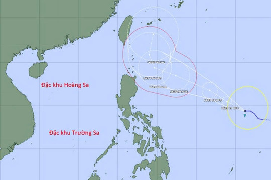 Bão MEKHALA xuất hiện ở Tây Bắc Thái Bình Dương