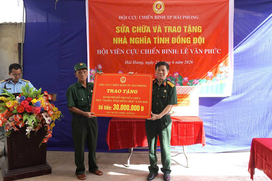 27 cựu chiến binh hoàn cảnh khó khăn được hỗ trợ nhà ở
