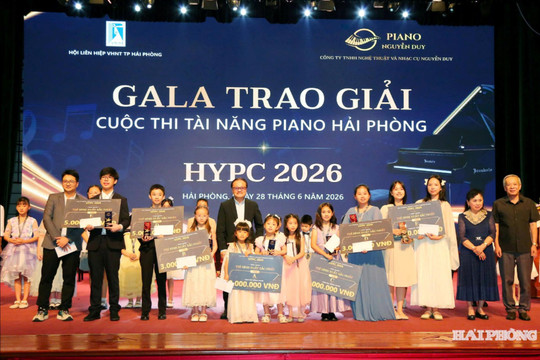 Trao giải cuộc thi 'Tài năng Piano Hải Phòng 2026'