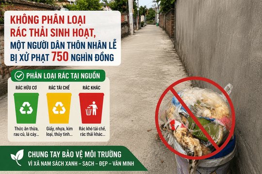 Nam Sách xử phạt 3 trường hợp không phân loại rác thải tại nguồn