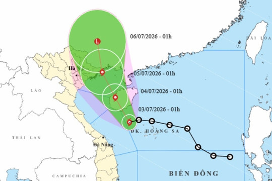 Bão số 1 hướng vào vùng biển Quảng Ninh - Hải Phòng