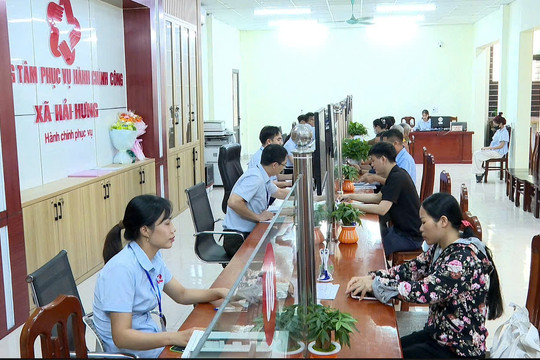 Xã Hải Hưng dẫn đầu thành phố về chất lượng phục vụ hành chính công