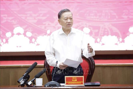 Tổng Bí thư, Chủ tịch nước Tô Lâm chỉ đạo phát triển Thủ đô Hà Nội