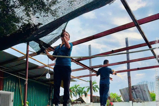 Người dân tự tháo dỡ công trình vi phạm trên đất nông nghiệp tại phường Gia Viên